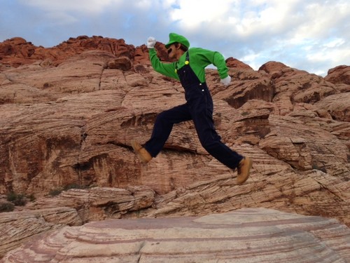  The Luigi Travels: Luigi High jumping at Red Rock!
