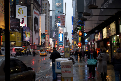  Time Square in Winter