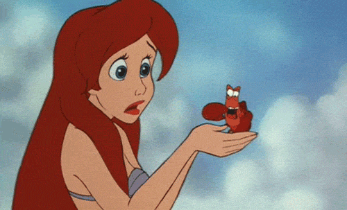 Walt Disney Gifs - Princess Ariel & Sebastian