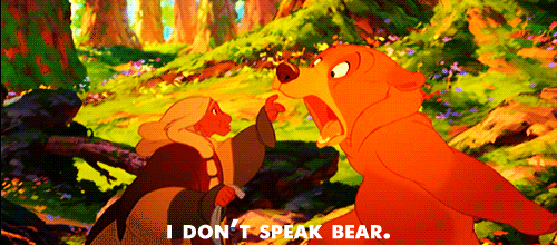  i don't speak menanggung, bear