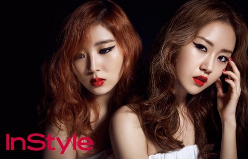  4minute's Sohyun and Gayoon for 'InStyle'
