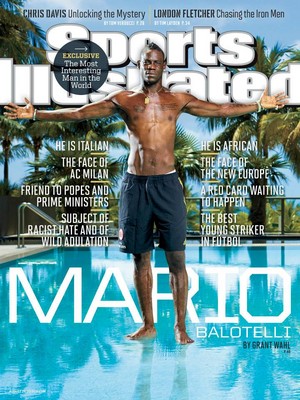  Balotelli on the cover of Sports Illustrated