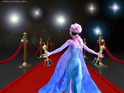 Elsa, when she wins her Oscars (and we all know that she will!) at the Academy Awards next March