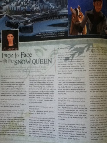  La Reine des Neiges D23 Magazine