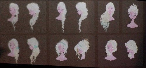 Official Elsa Concept Art - hairstyles