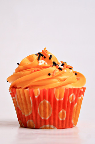  orange cupcake, kek cawan