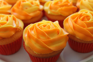  oranje Cupcakes ♥