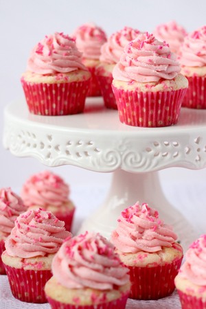  berwarna merah muda, merah muda cupcake ♥