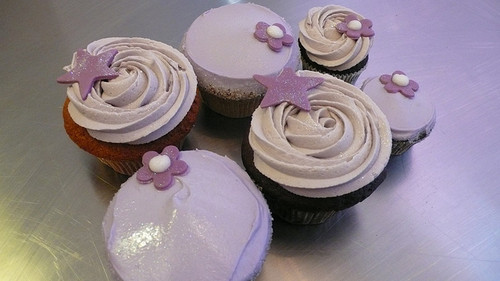  Purple cupcake, kek cawan