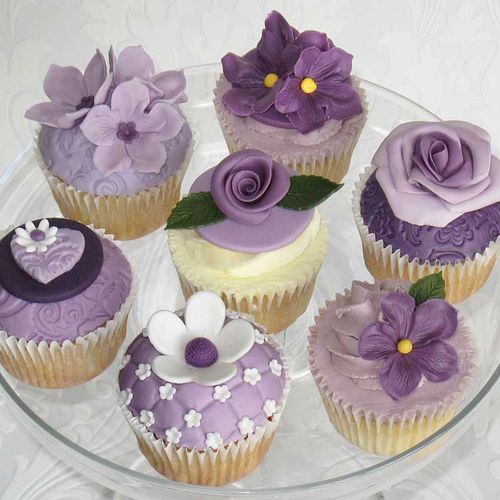 Purple कप केक