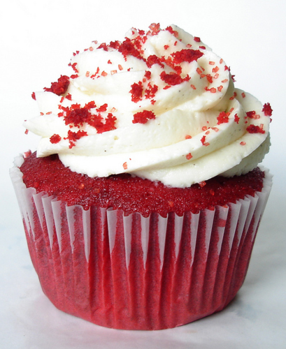  Red cupcake, kek cawan
