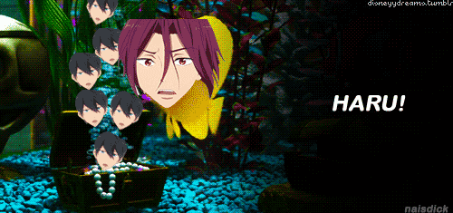  Rin doesn't like to share his Haru