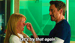  Tony and Pepper in the Iron Man 3 Blu-Ray Features