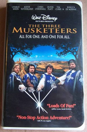  1993 ডিজনি Film, "The Three Musketeers" On প্রথমপাতা Video