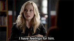 AU: Rebekah compels Caroline to tell everyone how she really feels about Klaus. 