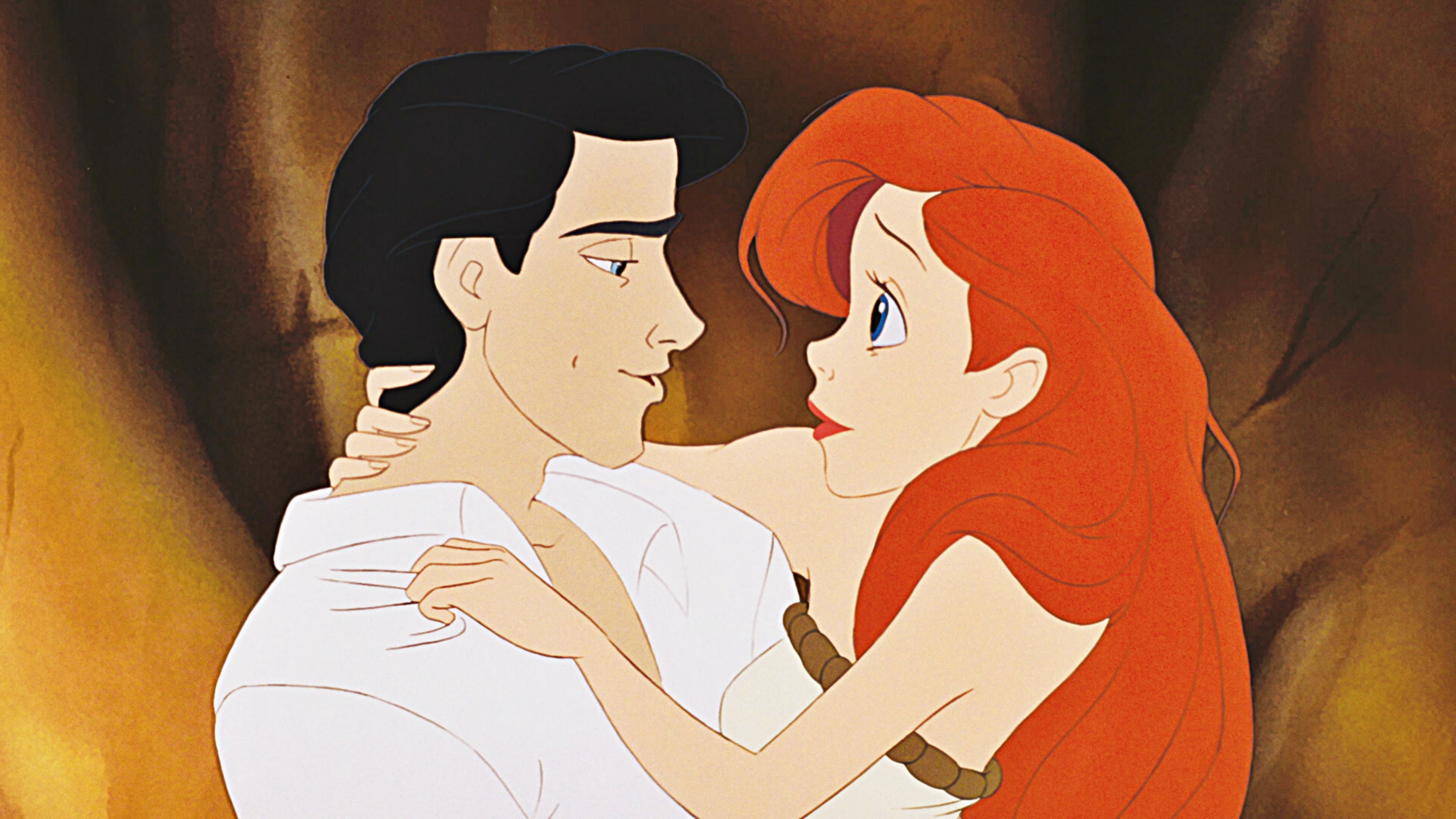 Walt Disney Screencapture of Prince Eric and Princess Ariel from "The ...