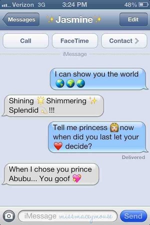  Disney text messages
