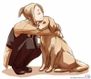  Feliks with dog