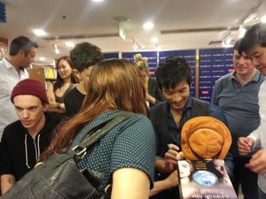  Godfrey at a book signing event [Hong Kong]