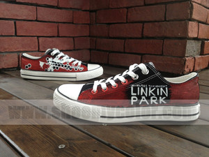  Linkin Park low puncak, atas canvas shoes
