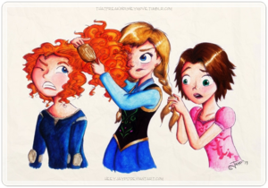  Merida, Anna and Rapunzel