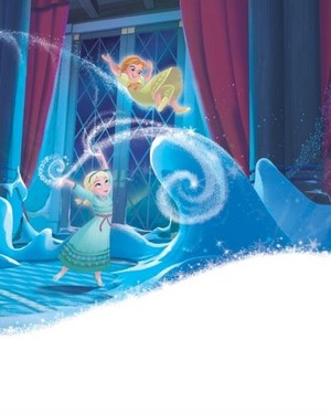  Official Frozen - Uma Aventura Congelante Illustration - Young Elsa and Anna