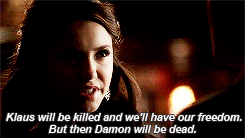  Stefan fighting compulsion to save Damon’s life.