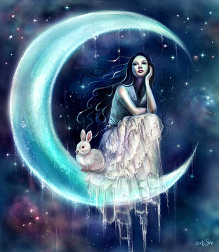 Moon Rabbit & Moon Goddess