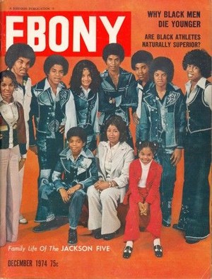  The Jackson Family On Cover Of The December 1974 Issue Of "EBONY" Magazine