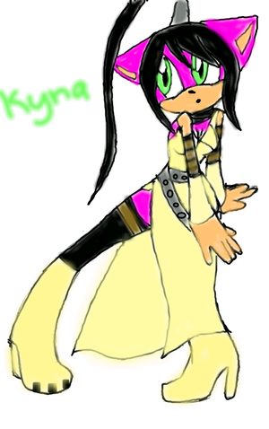  kyna cosplaying as tsubaki from soul eater