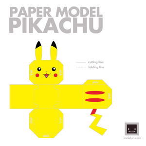  पिकाचू papercraft