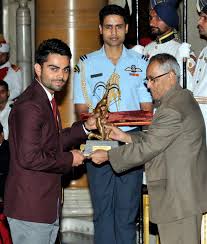  virat with arjuna award