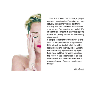  Miley talking about Wrecking Ball muziki video