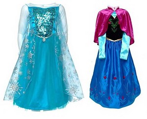  Anna and Elsa costumes from 디즈니 Store