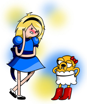 Finn and Jake...IN A DRESS?!