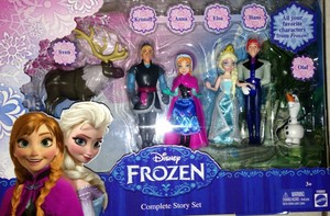  Frozen Mattel figurine set