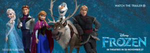  Frozen banner from Disney Store