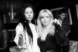  Gaga and Courtney Love at V Magazine Party in NYC (Sept. 7)