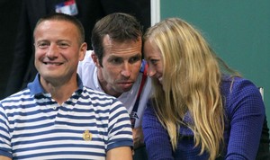  Kvitova and Stepanek Davis Cup 2013...
