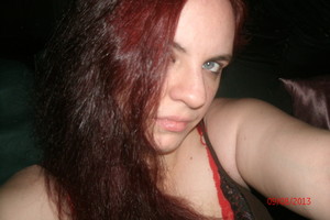 me showing off my red hair :D