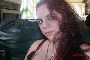  me showing off my red hair :D