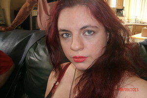  me showing off my red hair :D
