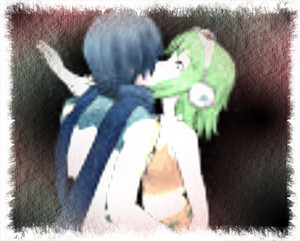  mmd gumi and kaito Kiss