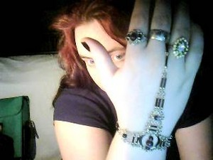  my गॉथिक ring/braclete