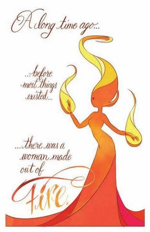  woman of api, kebakaran