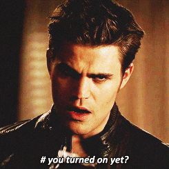  "The moment u fell in love with Klaus & Stefan."