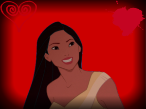  Дисней Princesses on red backgrounds