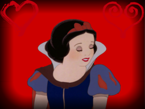  迪士尼 Princesses on red backgrounds