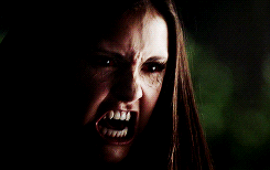  Elena Gilbert + Vampire Face.