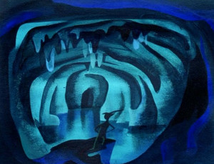  Elsa's ice cavern early Concept Art